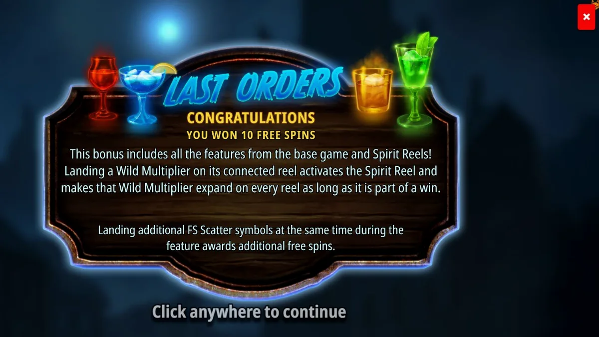 Interface do jogo de slot The Jack & Rose com tema de pub sobrenatural